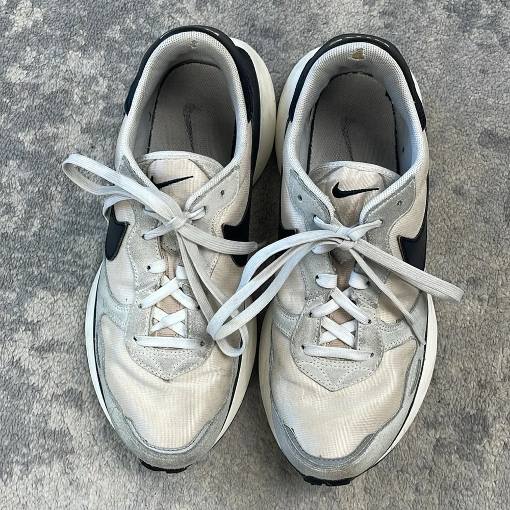 Nike Phoenix Waffle Sneakers Athletic Shoes White Sanddrift Black Womens 9.5 - Picture 3 of 15